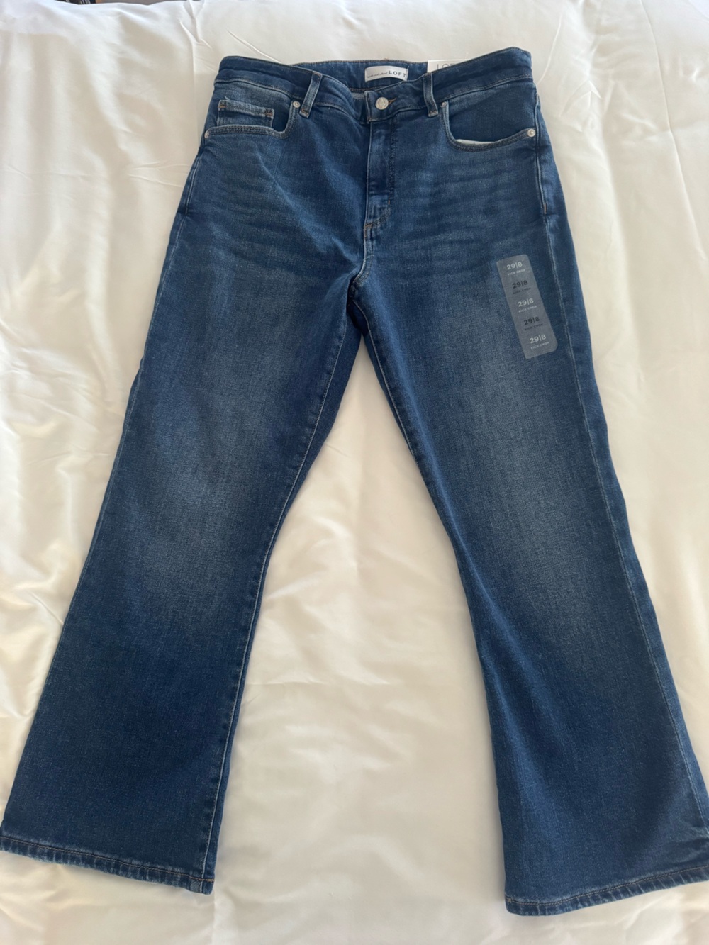 Loft Woman’s Kick Flare crop jeans